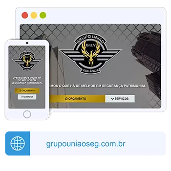 Site Grupo União Vigilância
