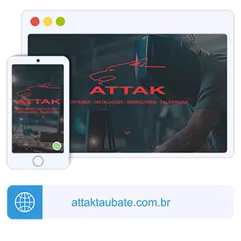 Site ATTAK - CONTAINER - INSTALAÇÕES - SERRALHERIA - CALDEIRARIA