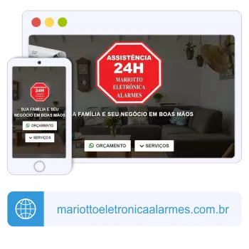 Site Assistência 24H Mariotto Eletrônica Alarmes